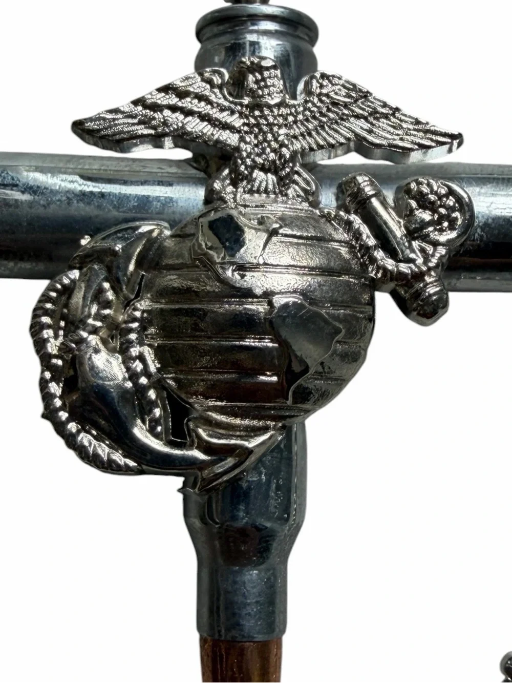 Stainless steel Marine necklace Cross Military Gift